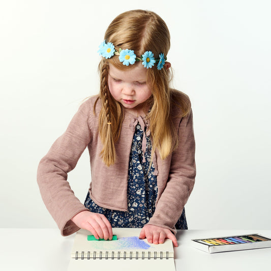 Pastel Sticks – Talc-Free – 12 Vibrant Colors - Chickadees Wooden Toys