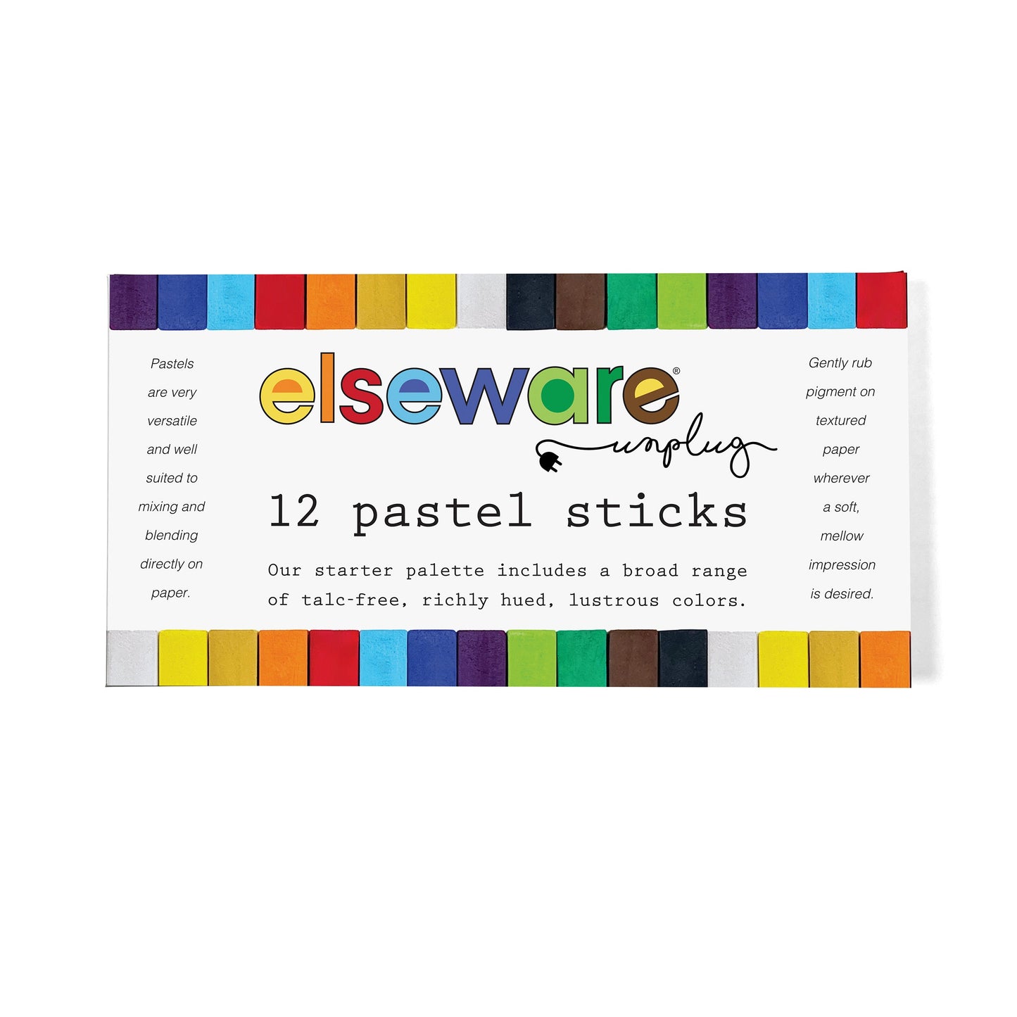 Pastel Sticks – Talc-Free – 12 Vibrant Colors - Chickadees Wooden Toys