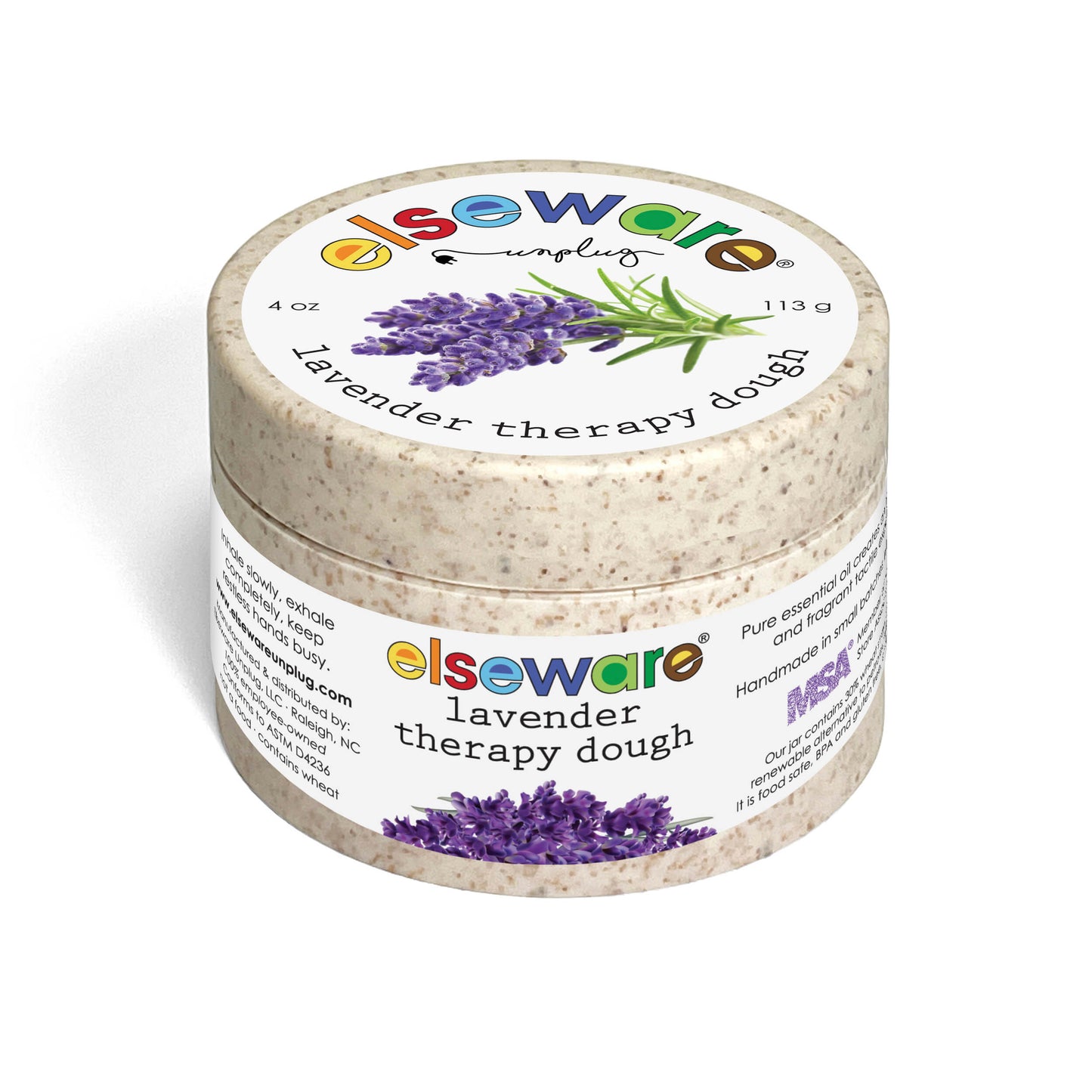 Lavender Therapy Dough - All Natural Stress Relief - Chickadees Wooden Toys