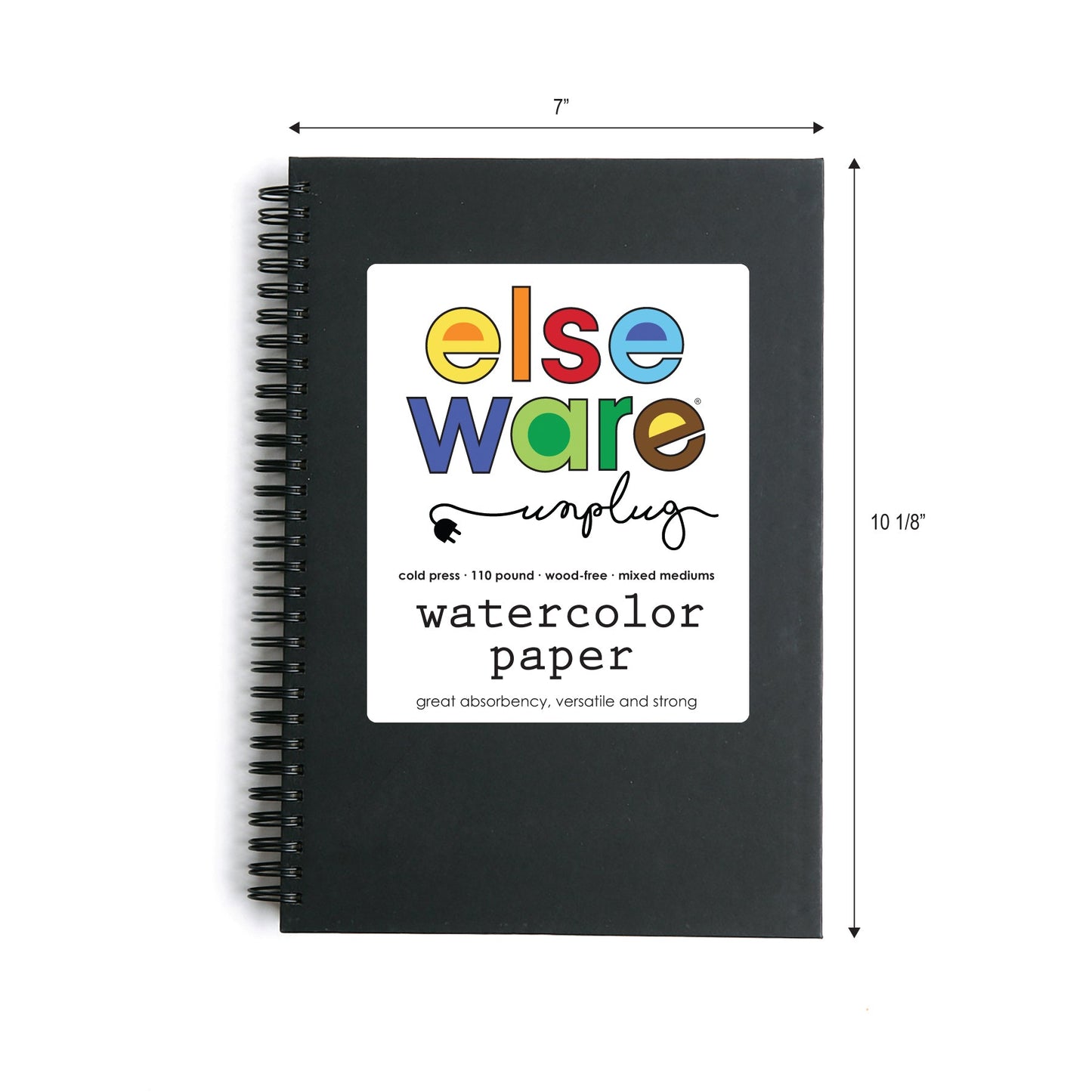 Watercolor Paper Pad (Large) – 7" x 10" – 110 lb Cotton Rag - Chickadees Wooden Toys