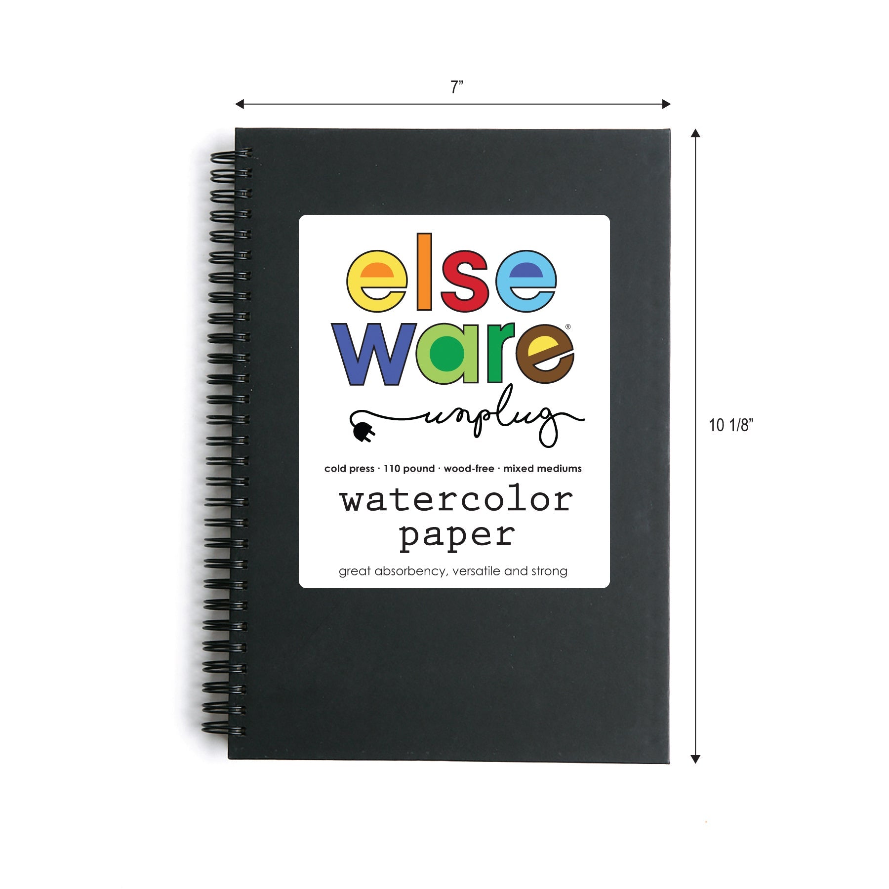 Watercolor Paper Pad (Large) – 7" x 10" – 110 lb Cotton Rag - Chickadees Wooden Toys