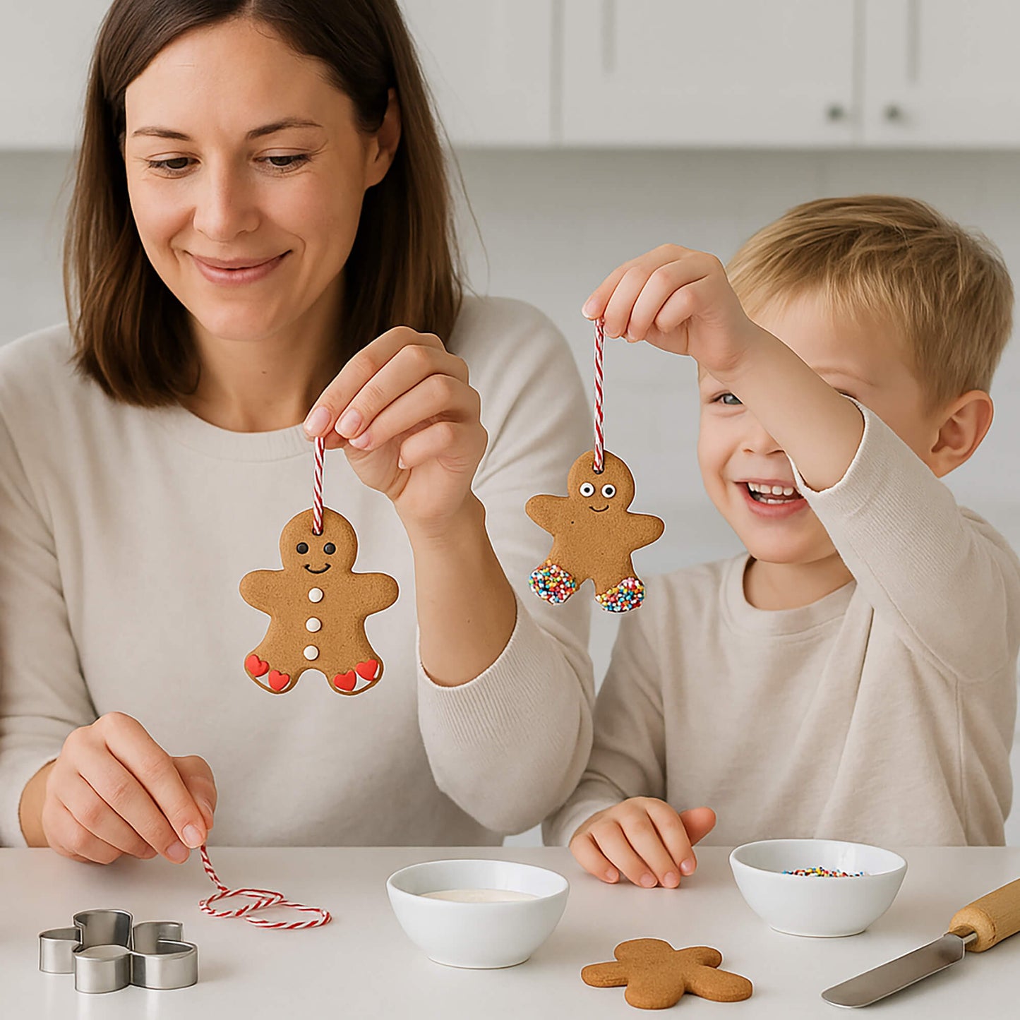 Gingerbread Christmas Ornament Kit – DIY Craft