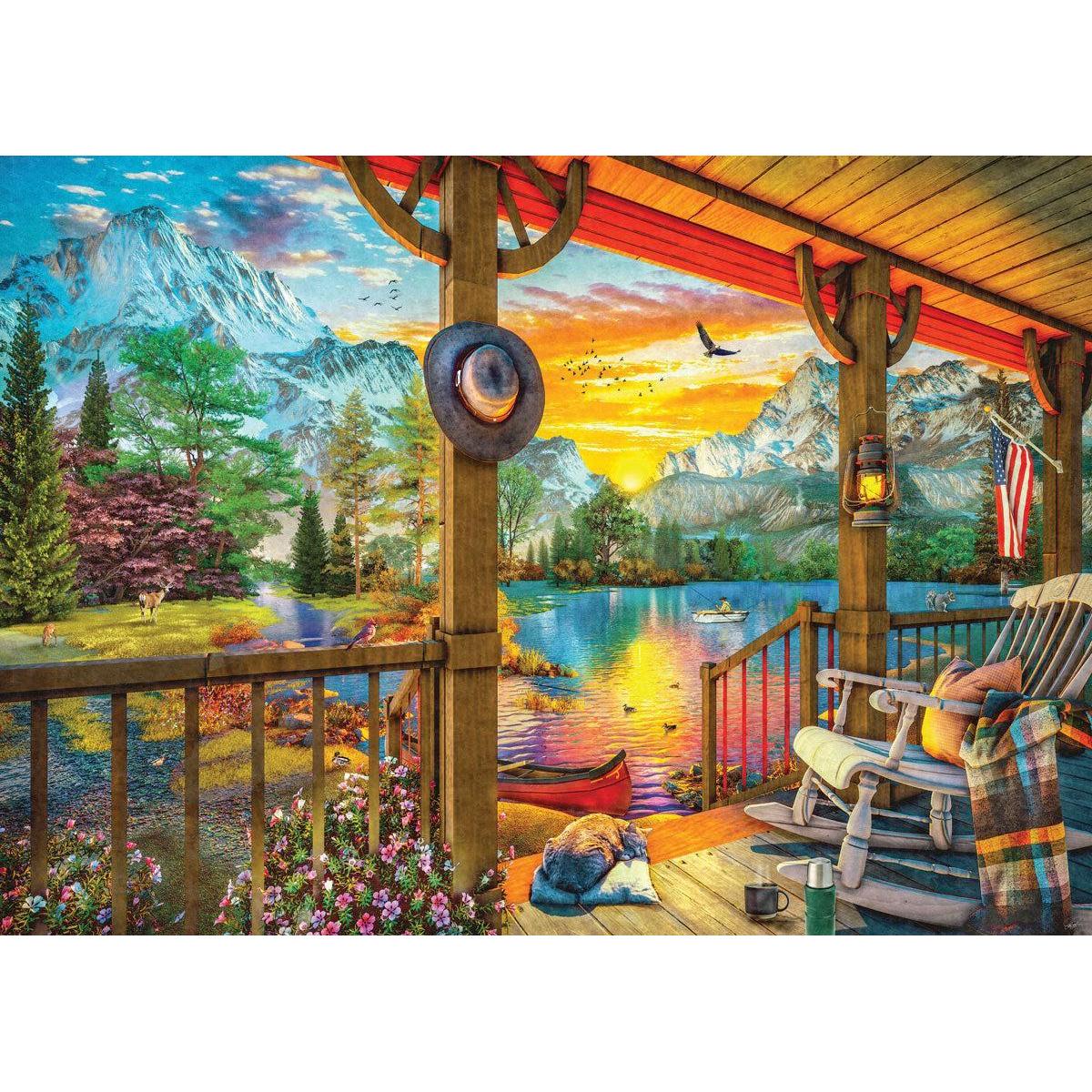 Early Morning Fishing 500 Piece Jigsaw Puzzle Eurographics