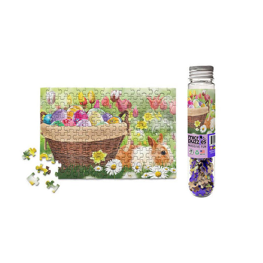 Easter Spring Basket Bunny 150 Piece Mini Jigsaw Puzzle Micro Puzzles