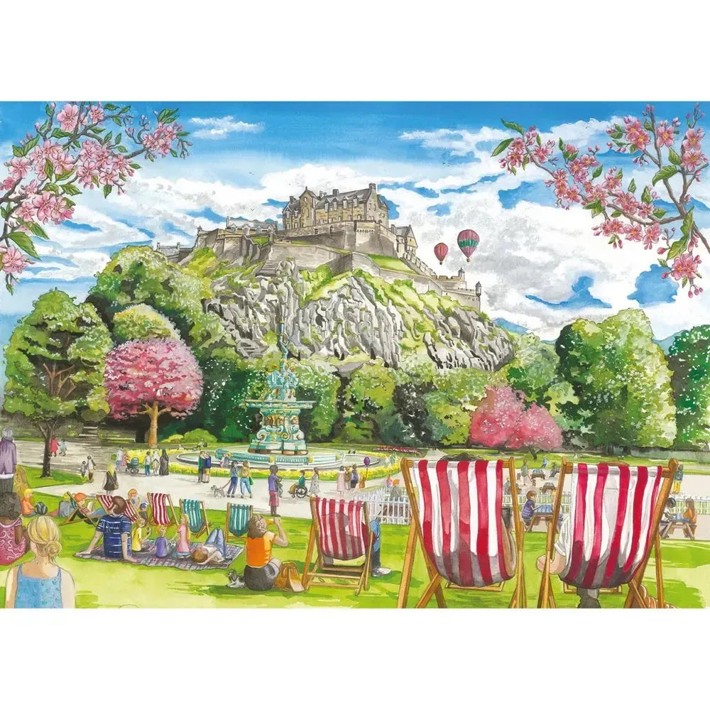 Edinburgh Set of 2 500 Piece Jigsaw Puzzles Gibsons