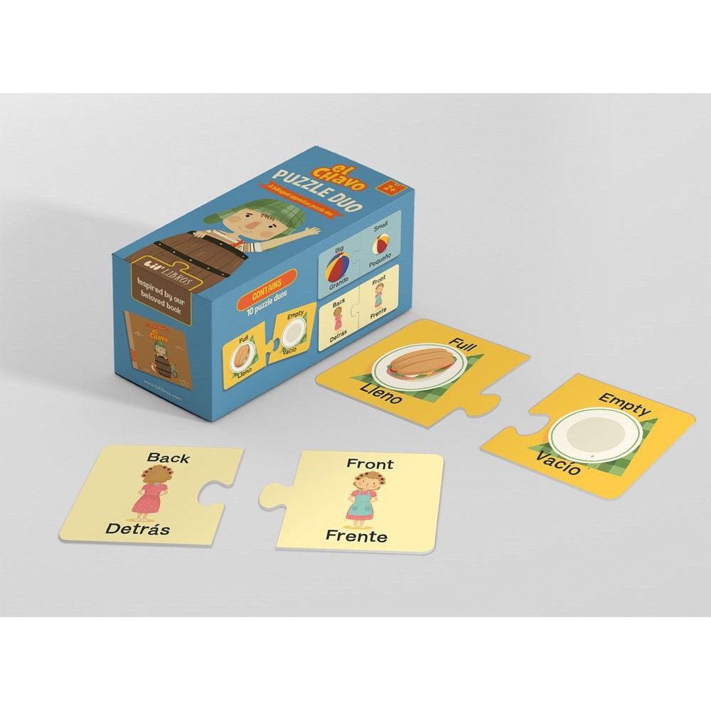 El Chavo Opposites Puzzle Duo 20 Piece Jigsaw Puzzle Gibbs Smith - Chickadees Wooden Toys
