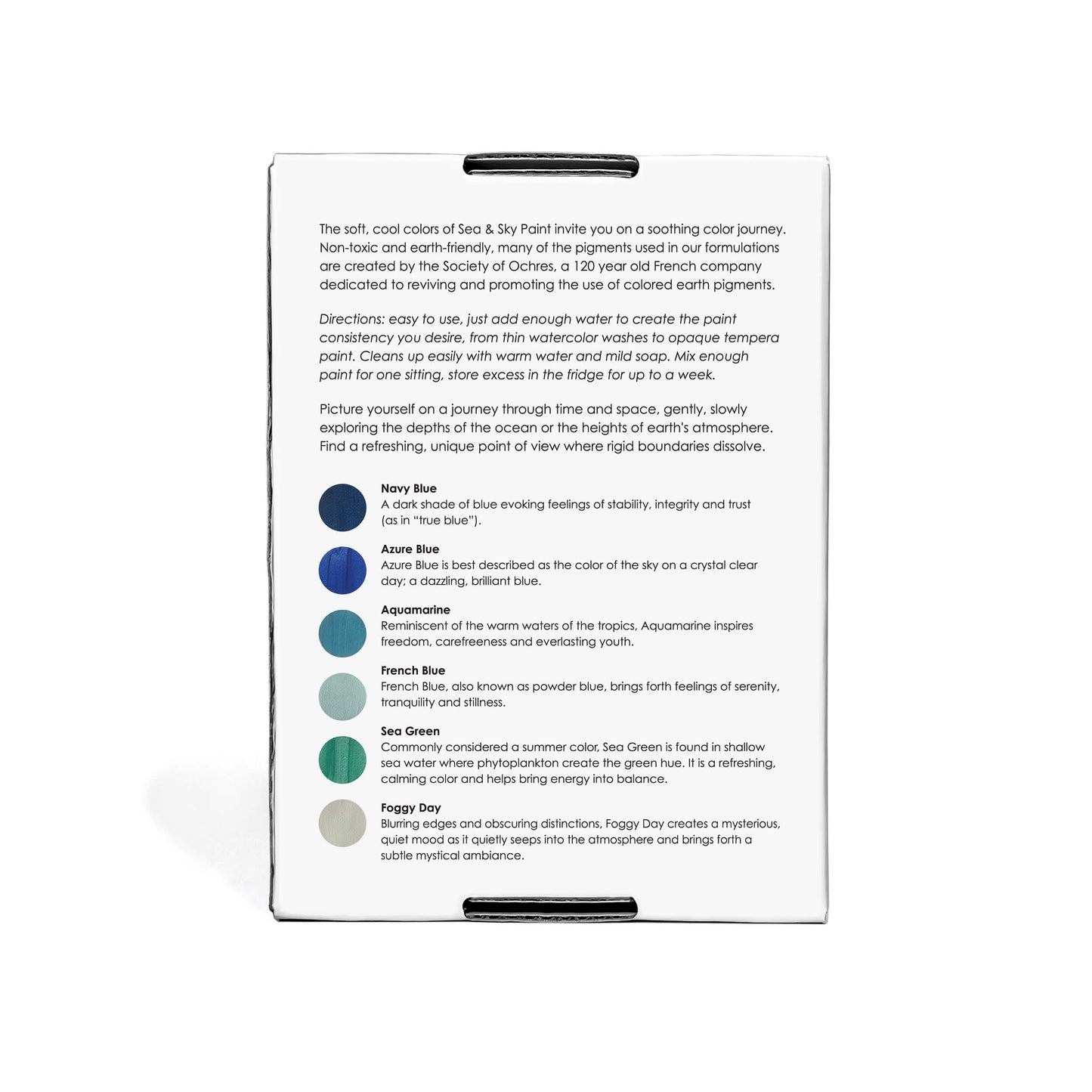 Sea & Sky Paint Set – Non-Toxic Earth Pigments (15–17g per Vial) - Chickadees Wooden Toys
