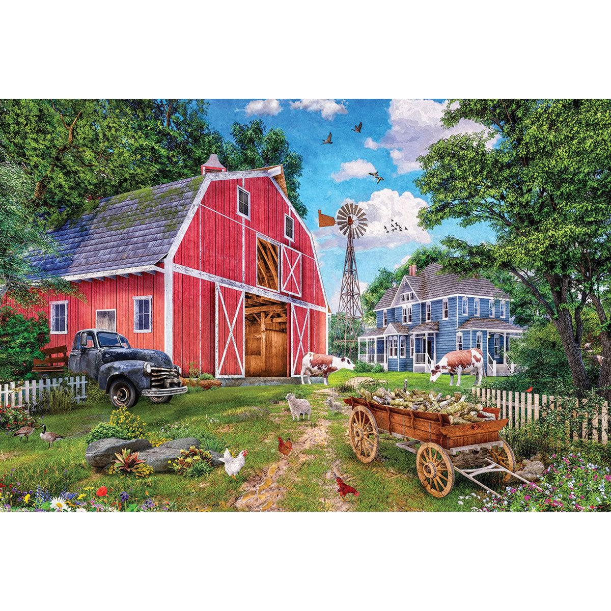 Family Farm 550 Piece Jigsaw Puzzle in Tin Eurographics