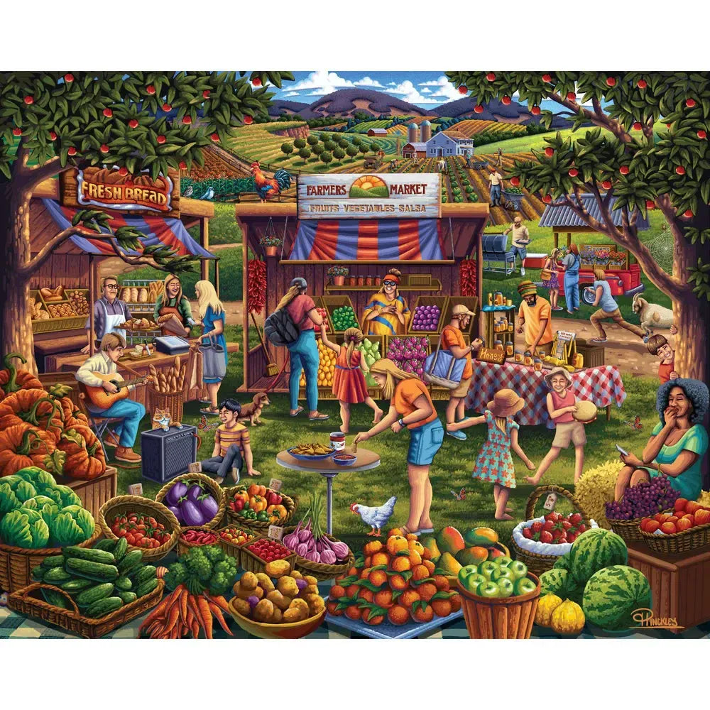 Farmers Market 500 Piece Jigsaw Puzzle Boardwalk