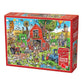 Farmyard Folly Doodle Town 1000 Piece Jigsaw Puzzle Cobble Hill
