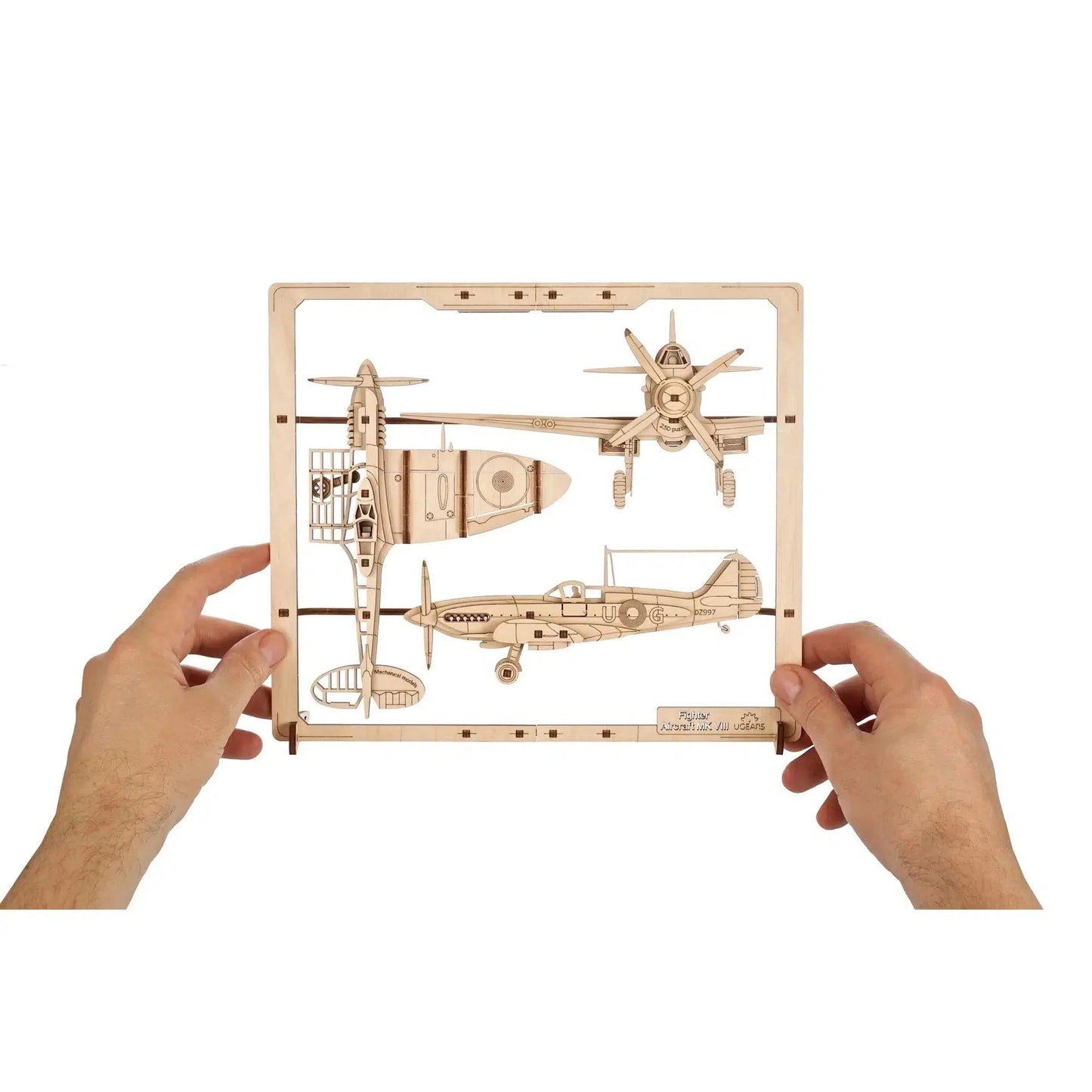 Fighter Aircraft 2.5D Wood Model Kit UGEARS