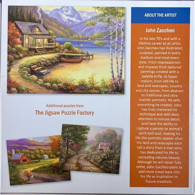 Fishing at the Lake Home Sweet Home 300 Piece Jigsaw Puzzle Leap Year