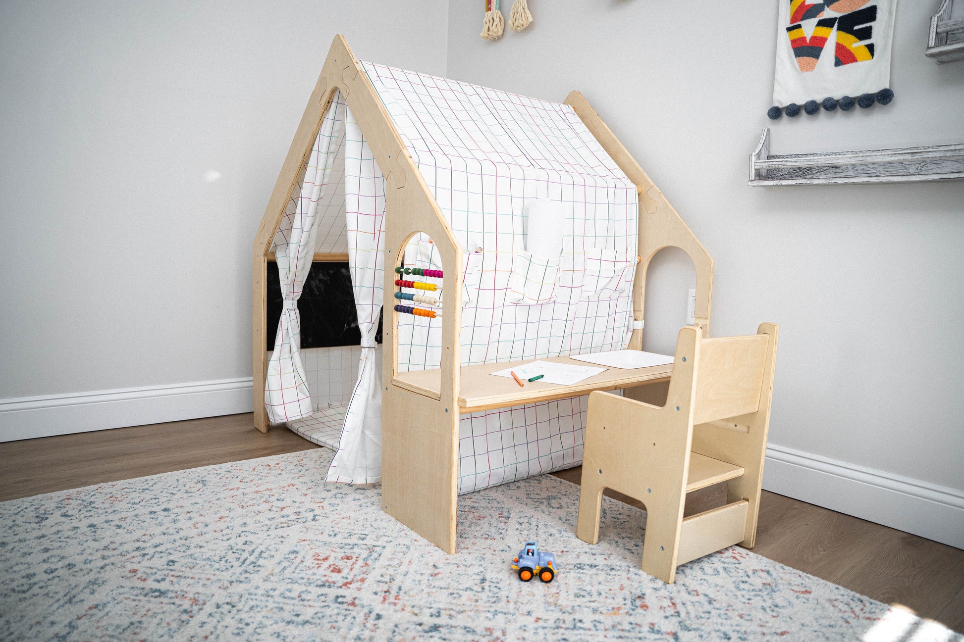 Flair | Playhouse & Sensory Desk - Chickadees Wooden Toys
