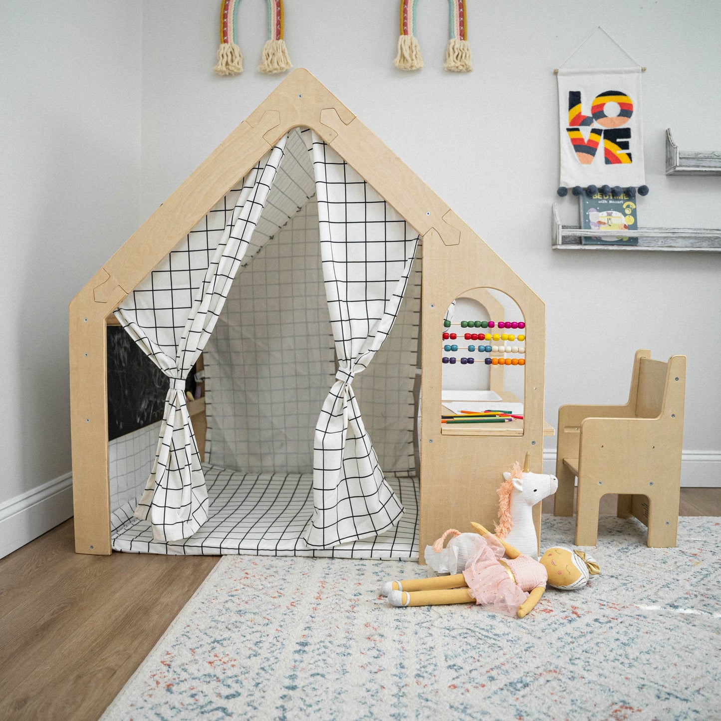 Flair | Playhouse & Sensory Desk - Chickadees Wooden Toys