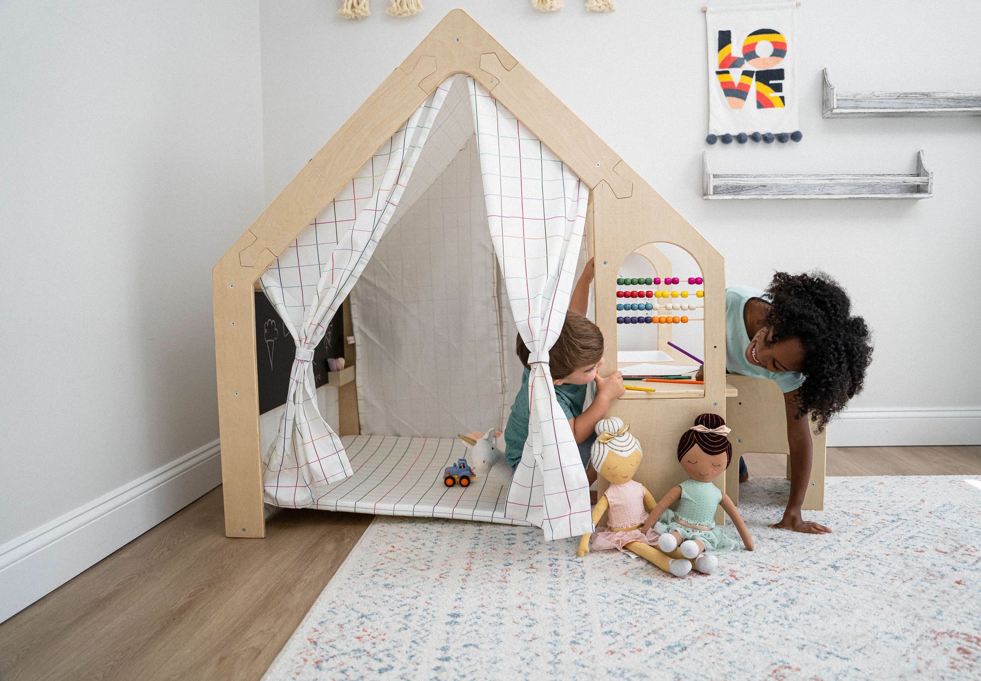 Flair | Playhouse & Sensory Desk - Chickadees Wooden Toys
