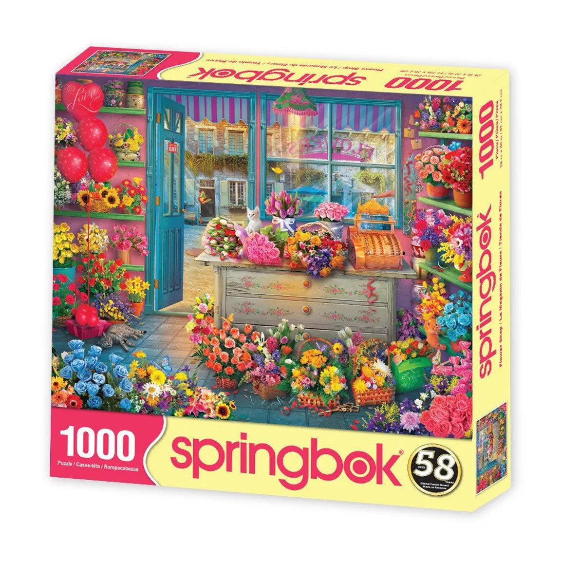 Flower Shop 1000 Piece Jigsaw Puzzle Springbok