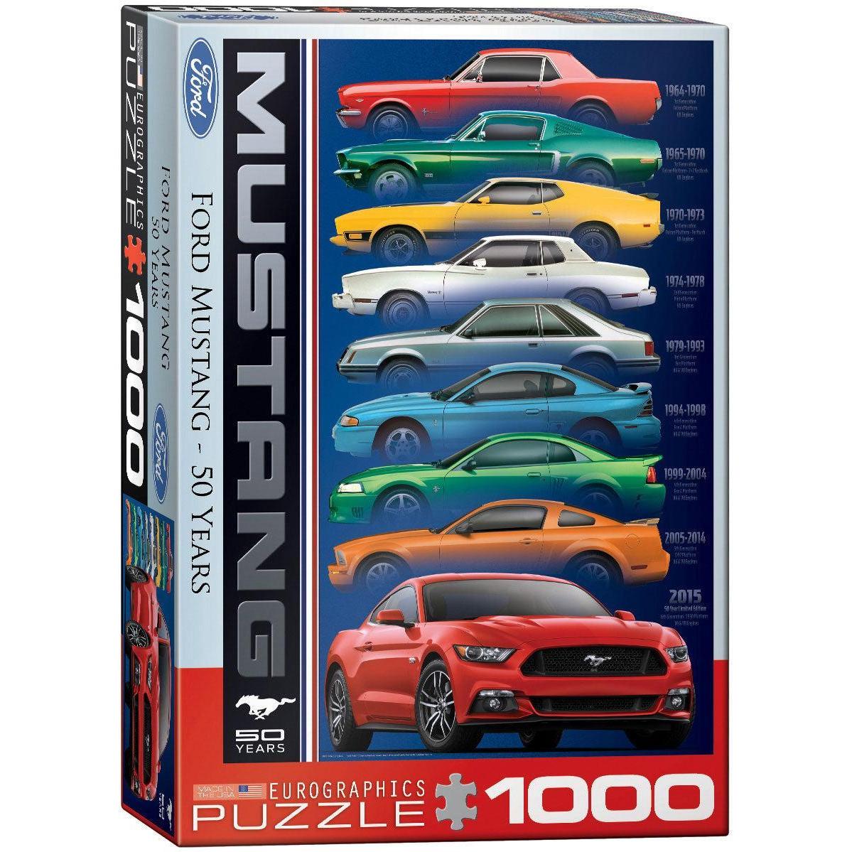 Ford Mustang 50 Years 1000 Piece Jigsaw Puzzle Eurographics