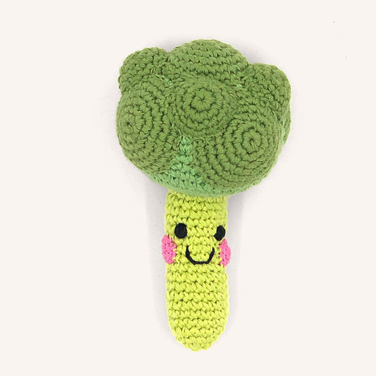 Pretend Play Food Rattle - Broccoli - Chickadees Wooden Toys
