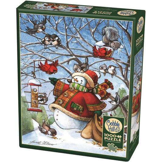 Frosty Feeds His Friends 1000 Piece Jigsaw Puzzle Cobble Hill