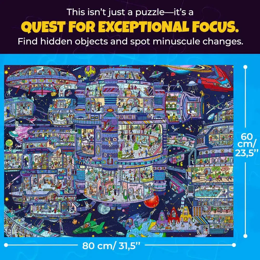 Galactic Tails Seekers Finders 1000 Piece Jigsaw Puzzle Quokka