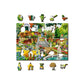 Garden Five O'clock 200 Piece Wood Jigsaw Puzzle Wooden City