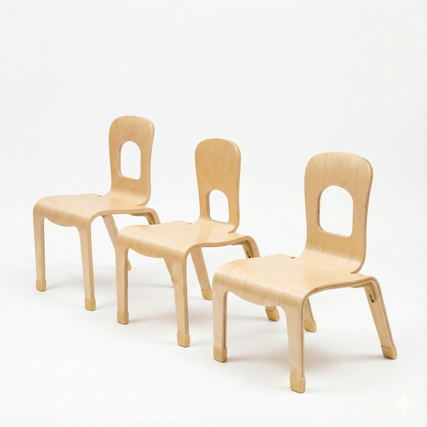 Pear Classroom Chair (2-Pack) – 10" Seat Height - Chickadees Wooden Toys