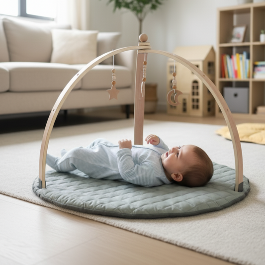 Sapling | Wooden Baby Play Gym - Chickadees Wooden Toys