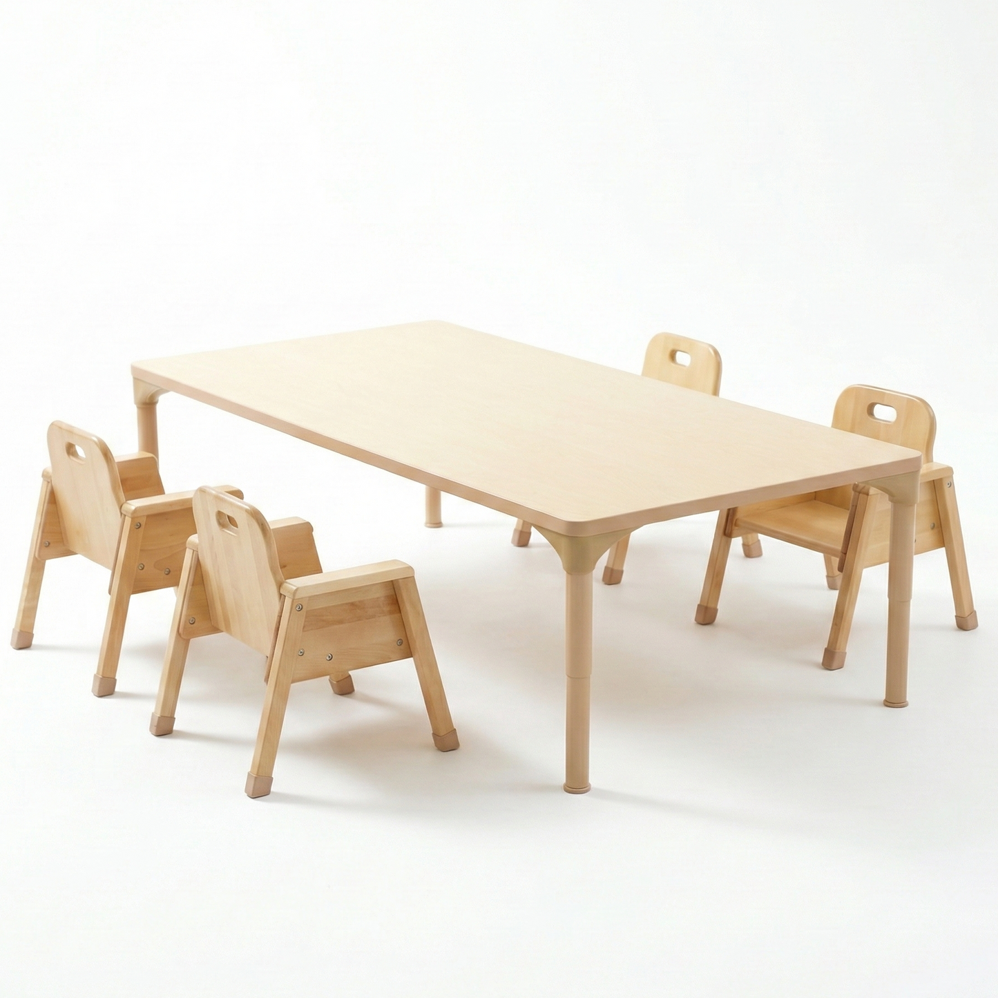 Rectangular Adjustable Kids Table – 13" to 17" Height | Toddler & Preschool Classroom Activity Table