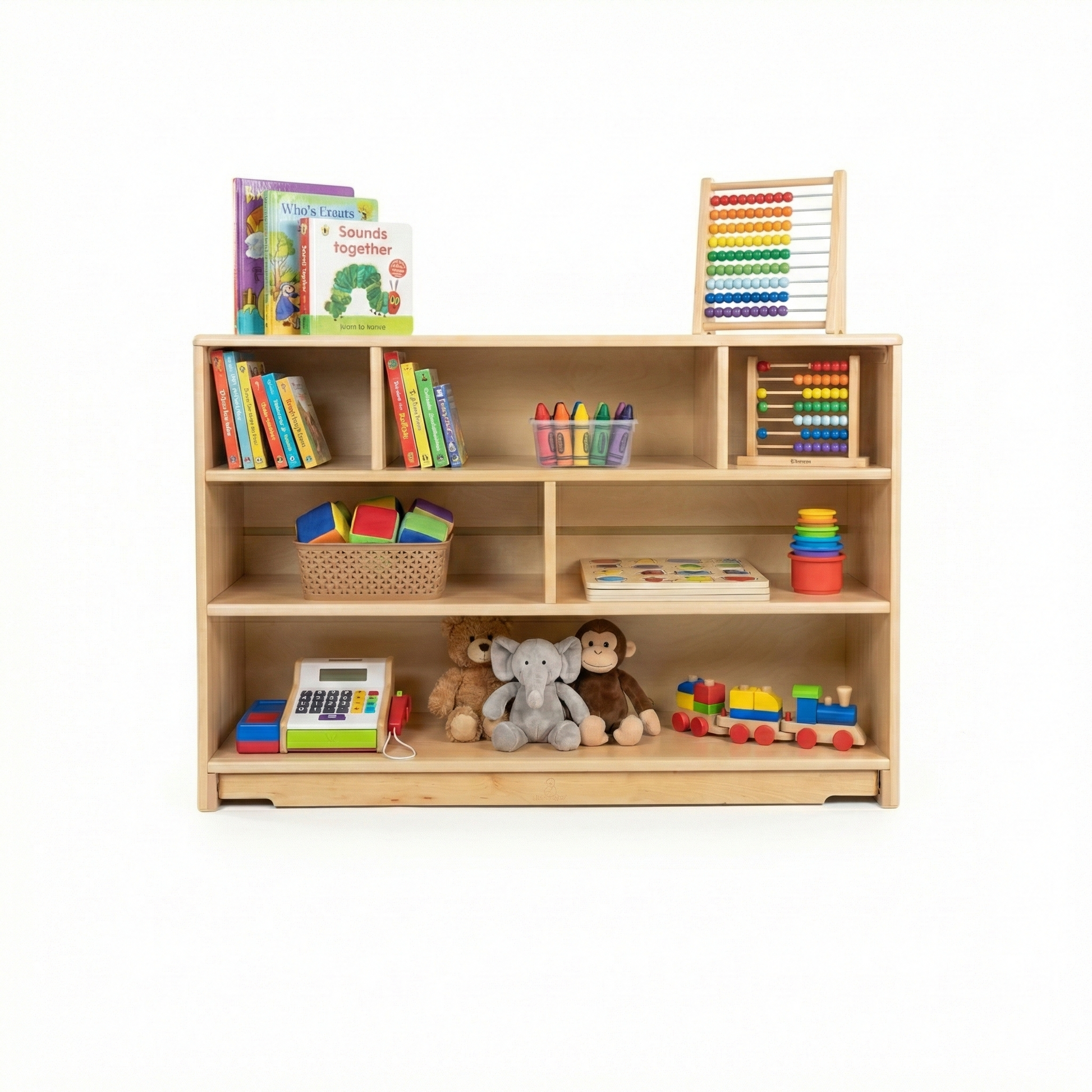 Montessori Classroom Shelf - 4' x 32" - Chickadees Wooden Toys