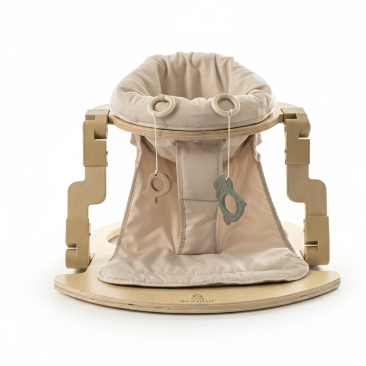 Oakling | Premium Foldable Wooden Baby Activity Seat - Chickadees Wooden Toys