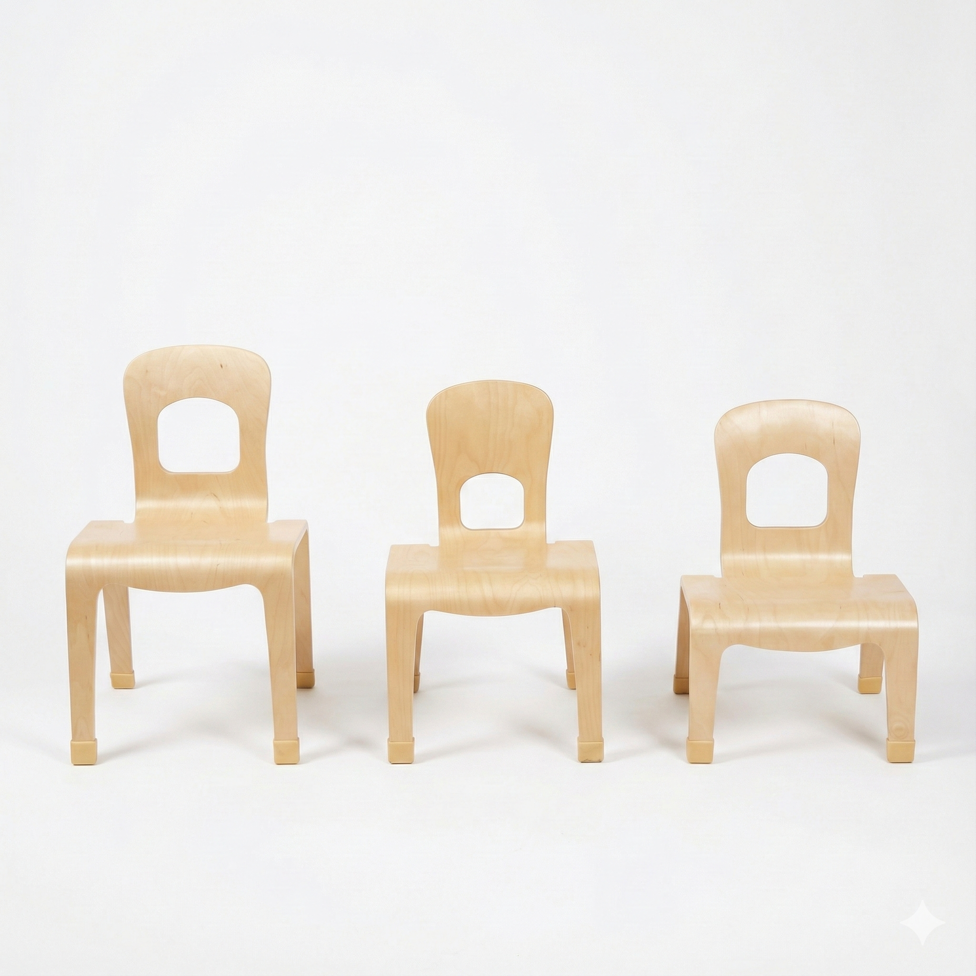 Pear Classroom Chair (2-Pack) – 14" Seat Height - Chickadees Wooden Toys