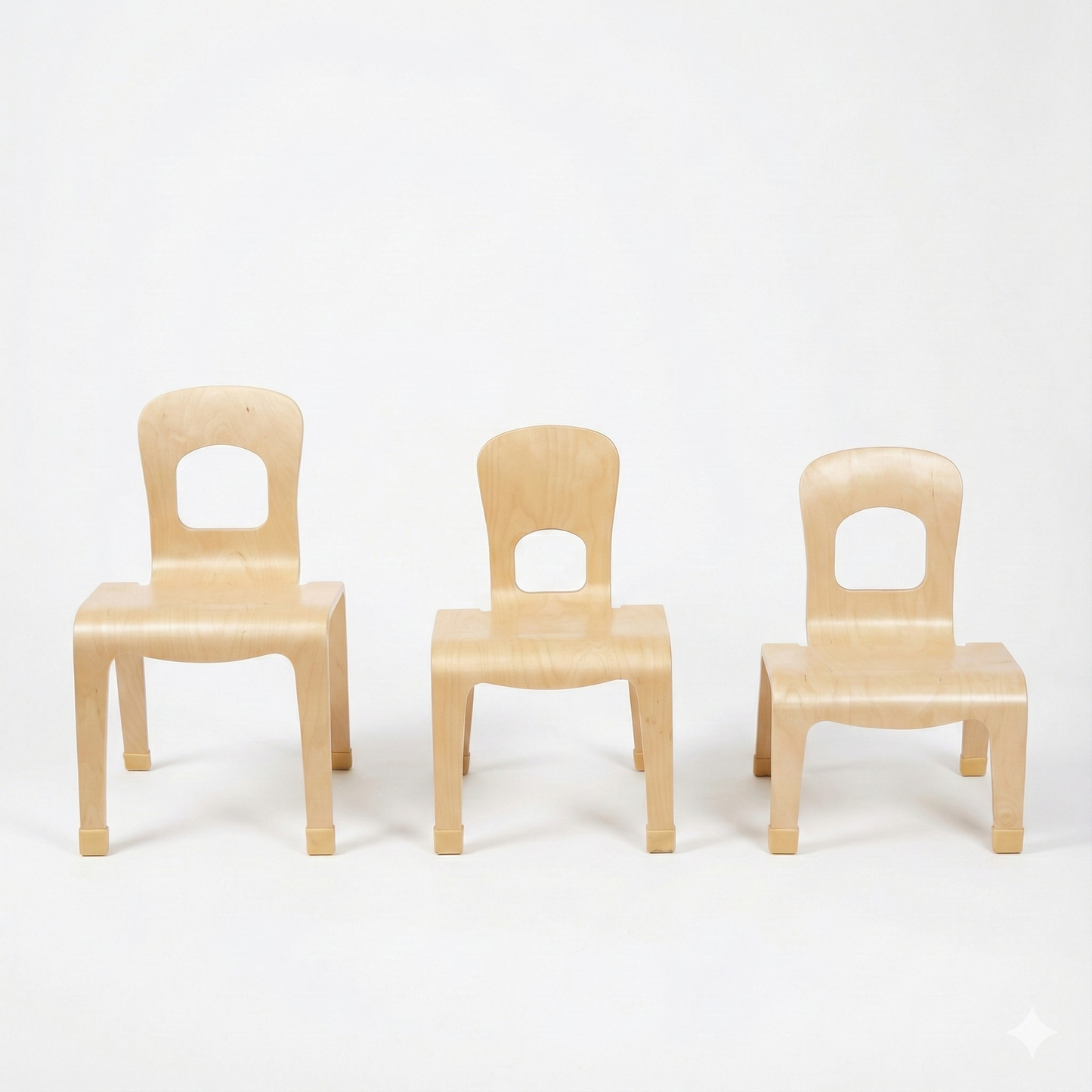 Pear Classroom Chair (2-Pack) – 10" Seat Height - Chickadees Wooden Toys