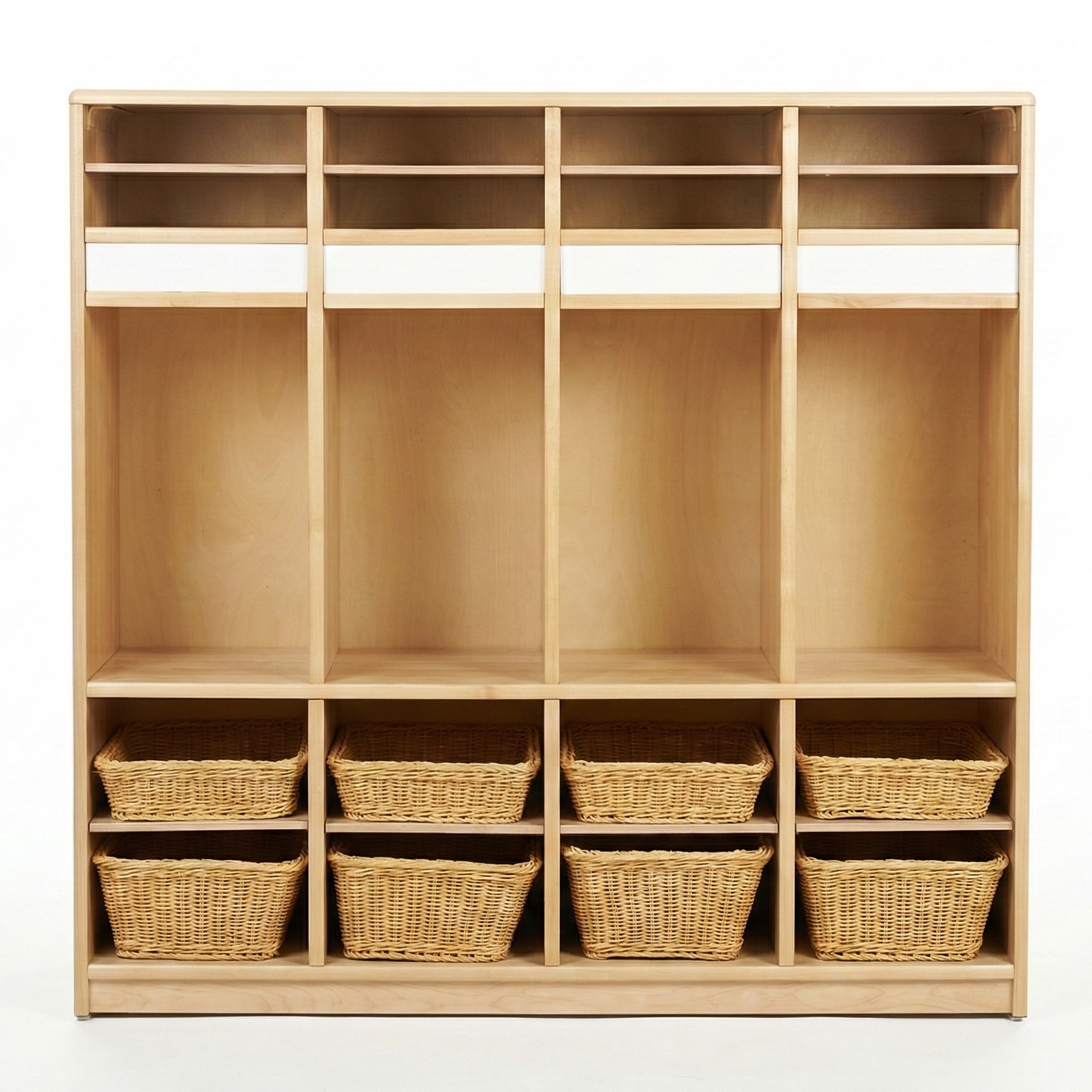 Preschool Cubbies | Quad - Chickadees Wooden Toys