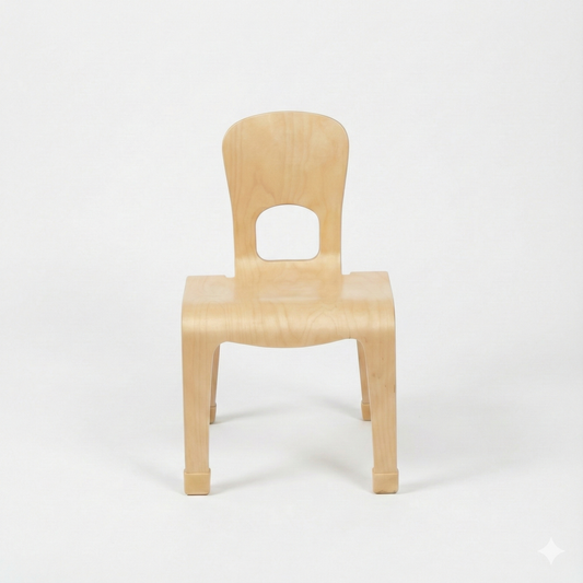Pear Classroom Chair (2-Pack) – 12" Seat Height - Chickadees Wooden Toys