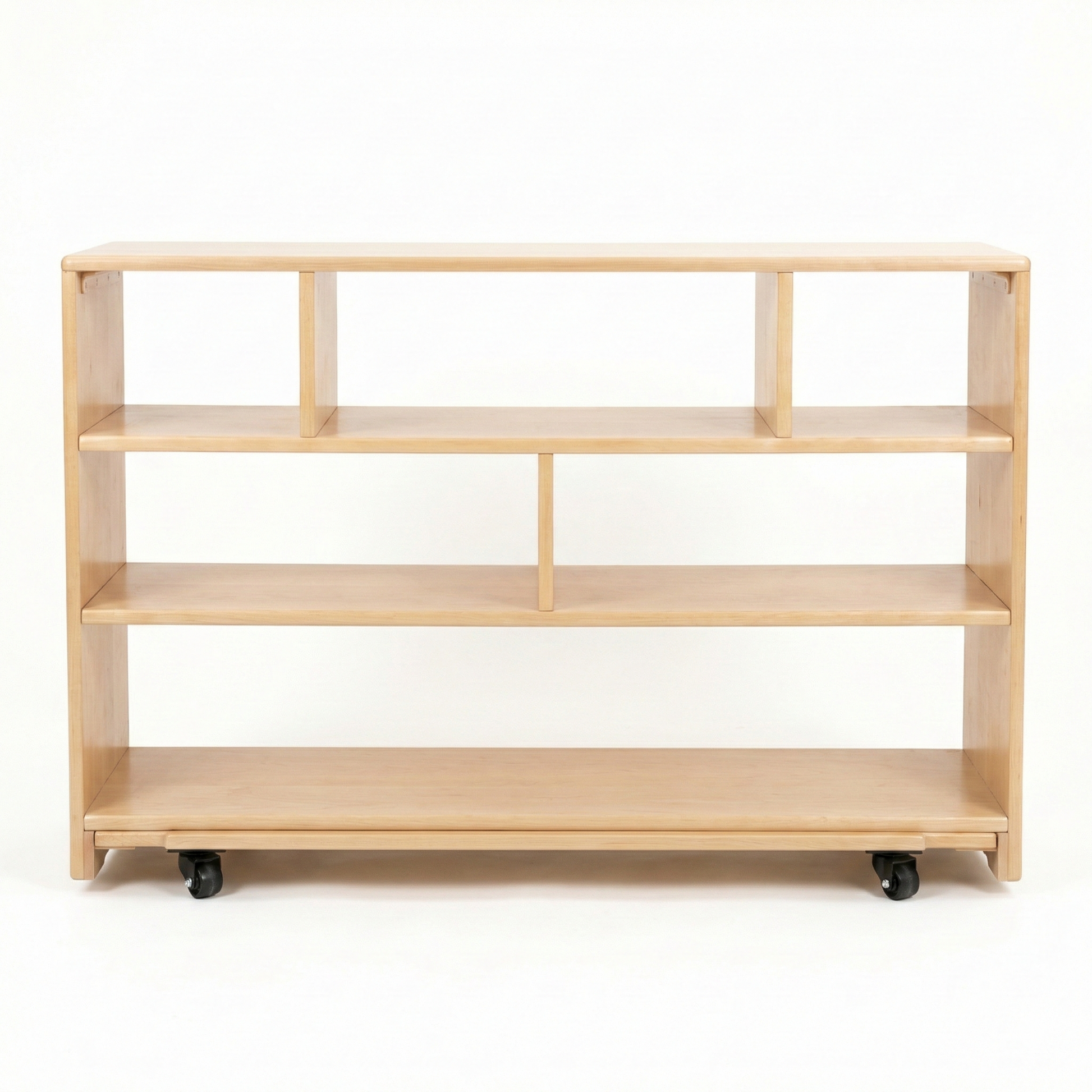 Montessori Classroom Shelf - 4' x 32" - Open Back - Chickadees Wooden Toys