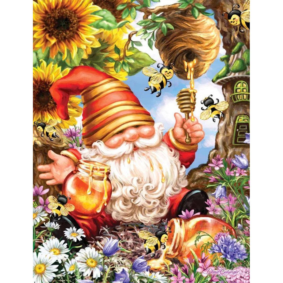 Gnome Worries Bee Happy 500 Piece Jigsaw Puzzle Springbok
