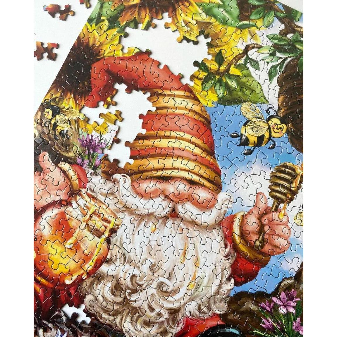 Gnome Worries Bee Happy 500 Piece Jigsaw Puzzle Springbok
