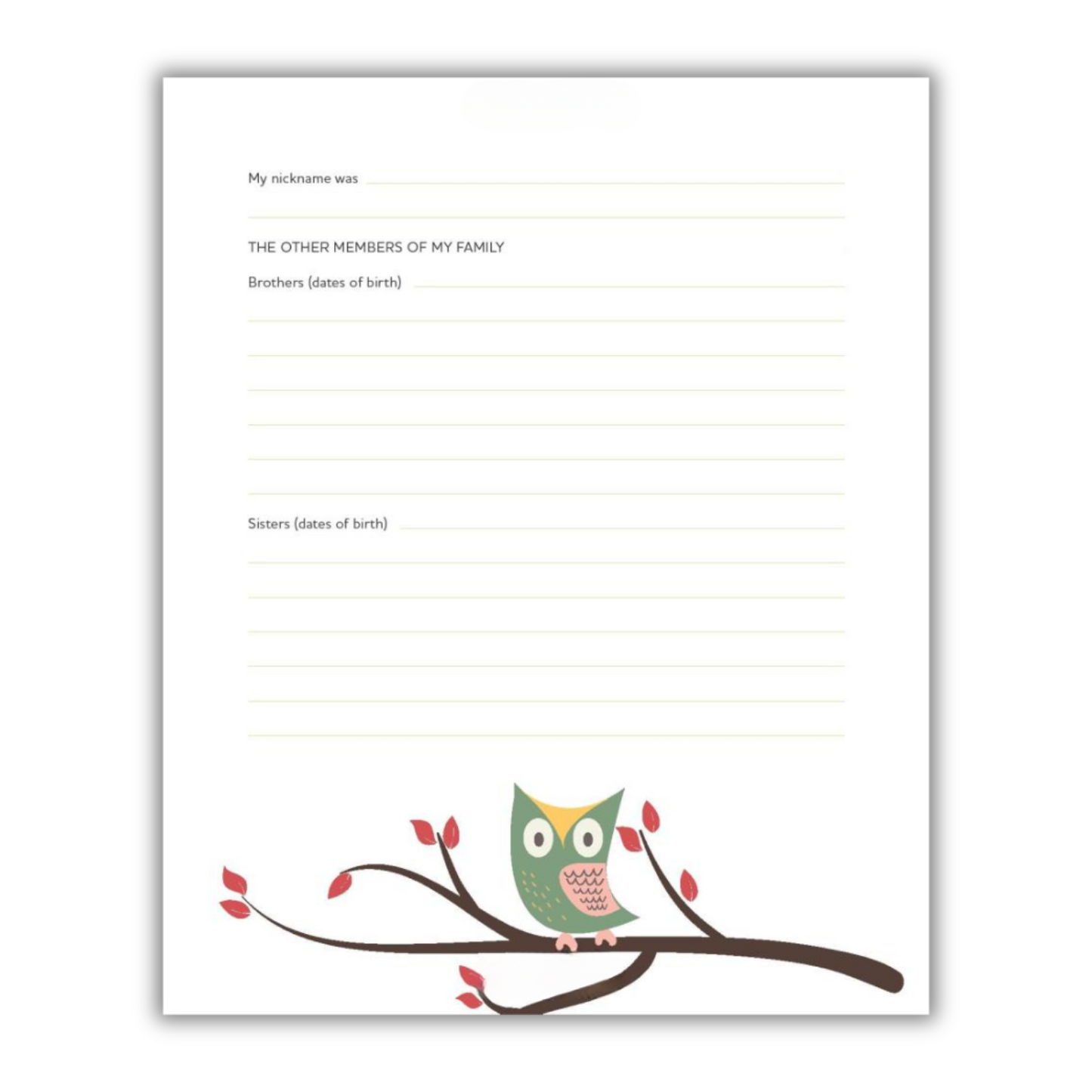 Grandmother's Journal: Memories and Keepsakes for My Grandchild (Spiral Bound) - Chickadees Wooden Toys