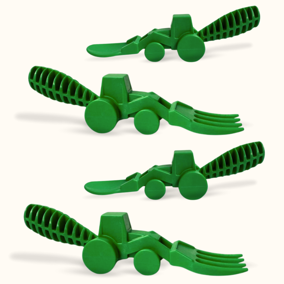 Tractor Utensils (1 Pack) - Chickadees Wooden Toys