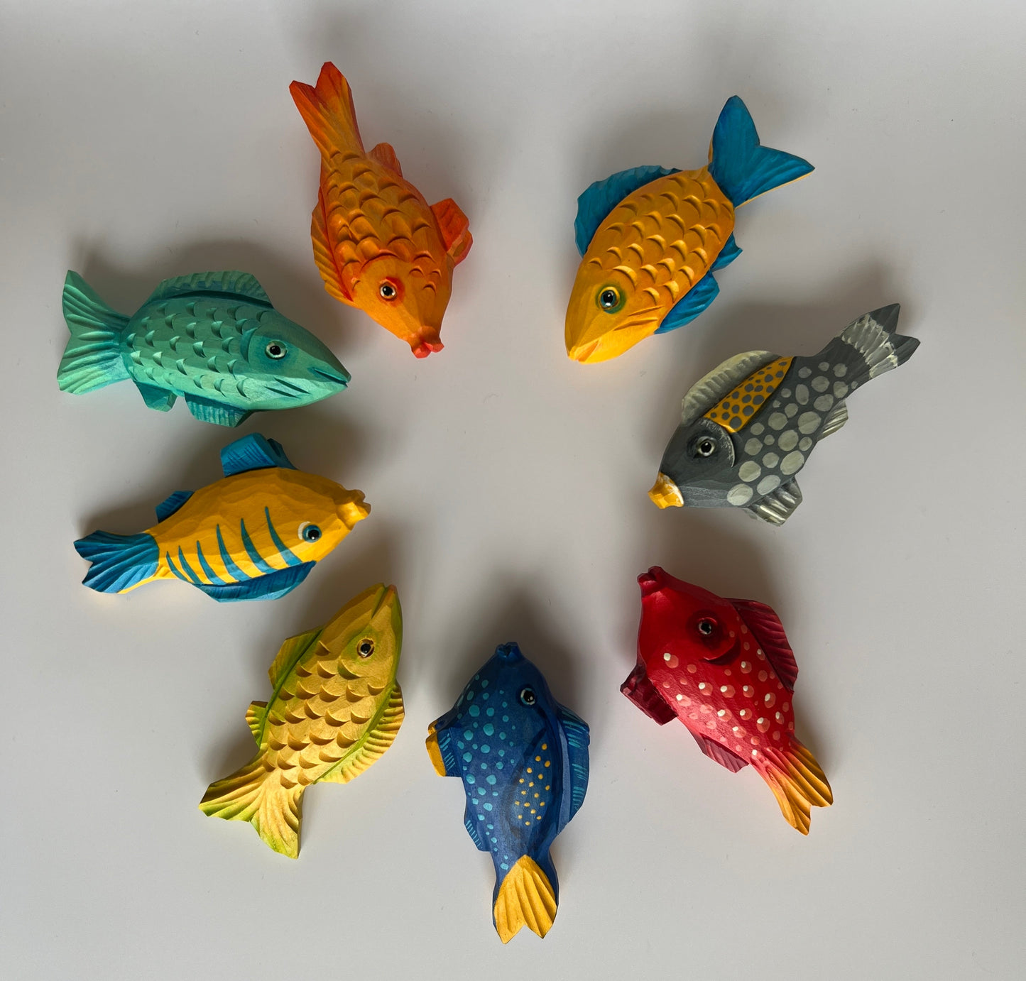 Hand Carved Wooden Fish