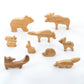 Natural Wooden Forest Animals set of 9