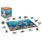 Happy Dolphins 200 Piece Wood Jigsaw Puzzle Wooden City