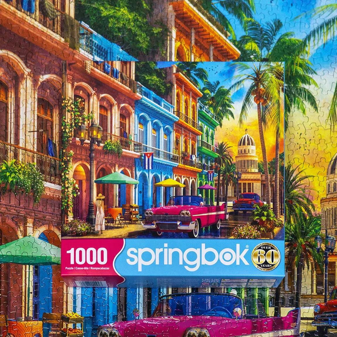 Havana Sunset 1000 Piece Jigsaw Puzzle Springbok | Chickadees