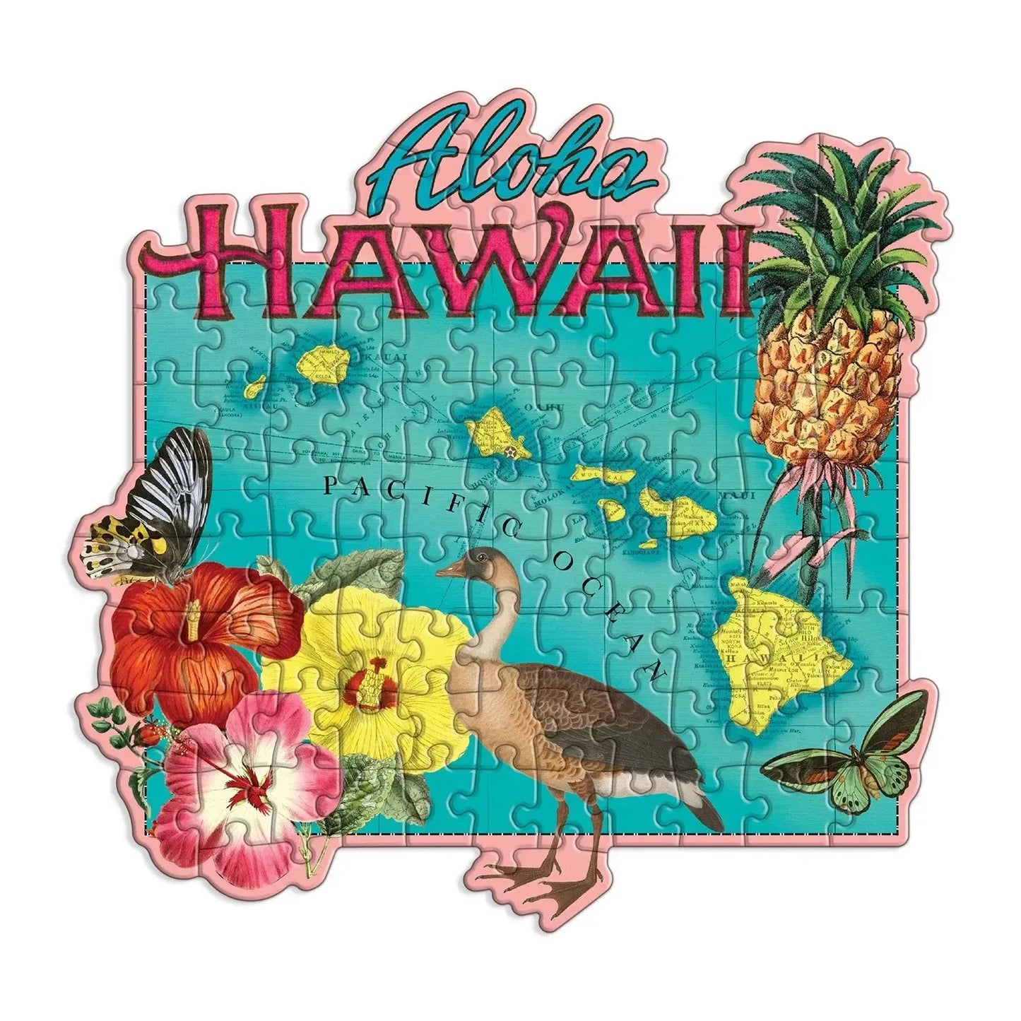 Hawaii 100 Piece Mini Shaped Jigsaw Puzzle Galison