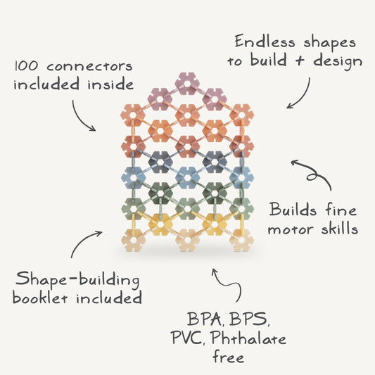 HEX Connect Building Toy Set - Chickadees Wooden Toys