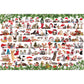 Holiday Cats 1000 Piece Jigsaw Puzzle in Tin Eurographics