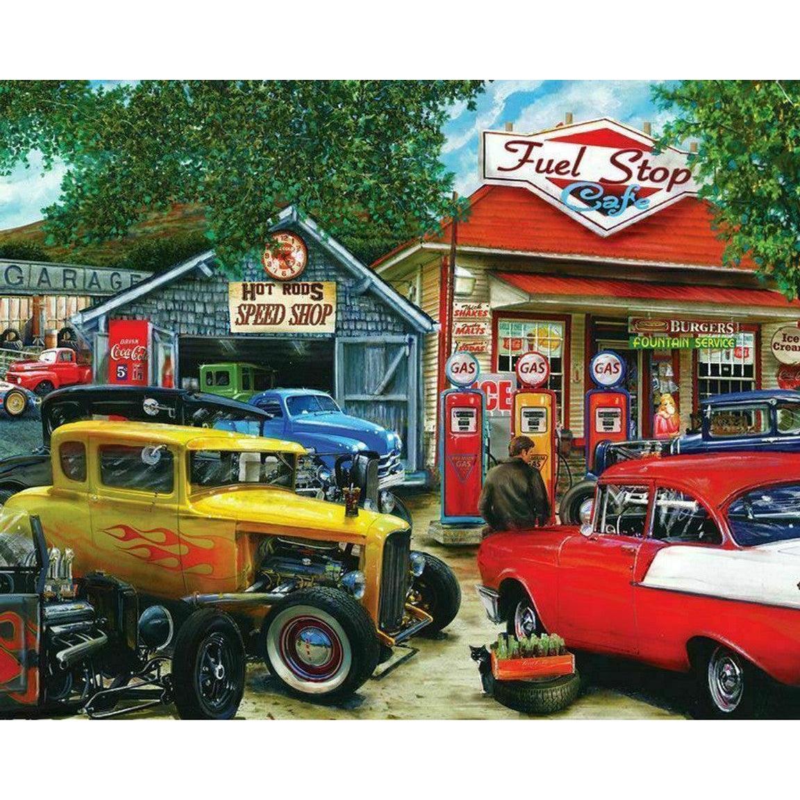 Hot Rod Cafe 1000 Piece Jigsaw Puzzle Springbok