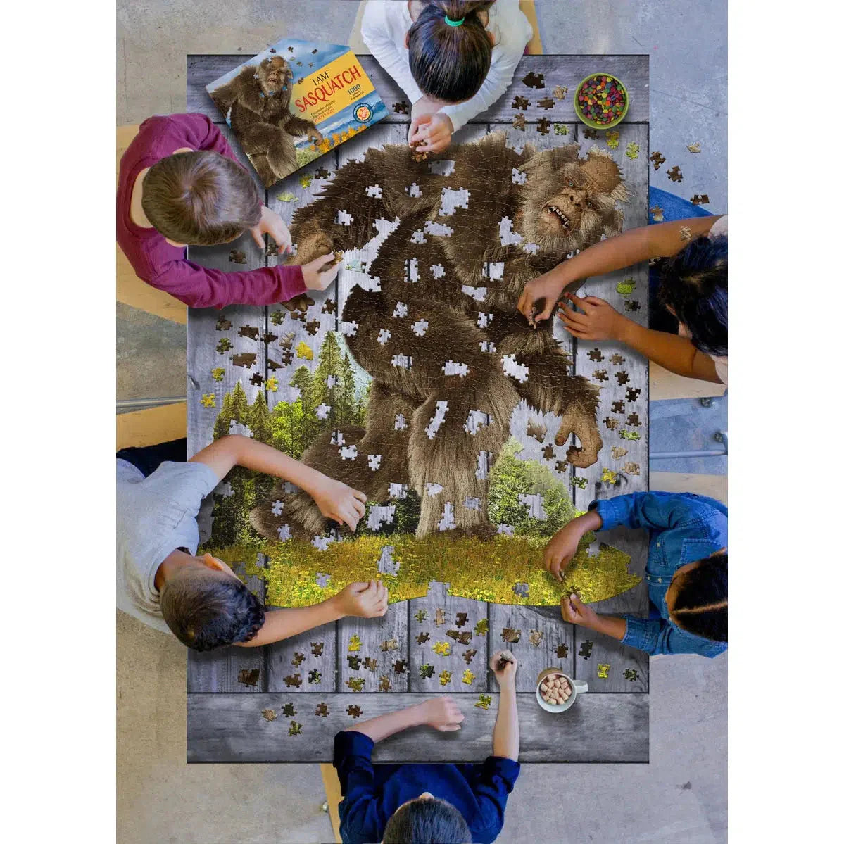 I Am Sasquatch 1000 Piece Creature Shaped Jigsaw Puzzle Madd Capp