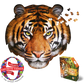 I Am Tiger 550 Piece Head Shaped Jigsaw Puzzle Madd Capp
