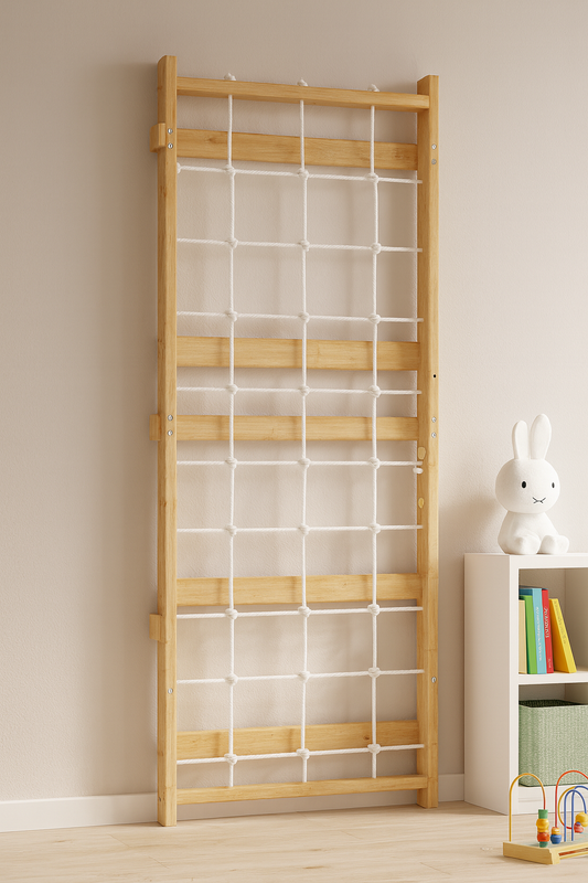 Walnut Modular Extension Panel Add-On Rope Wall Panel - Chickadees Wooden Toys